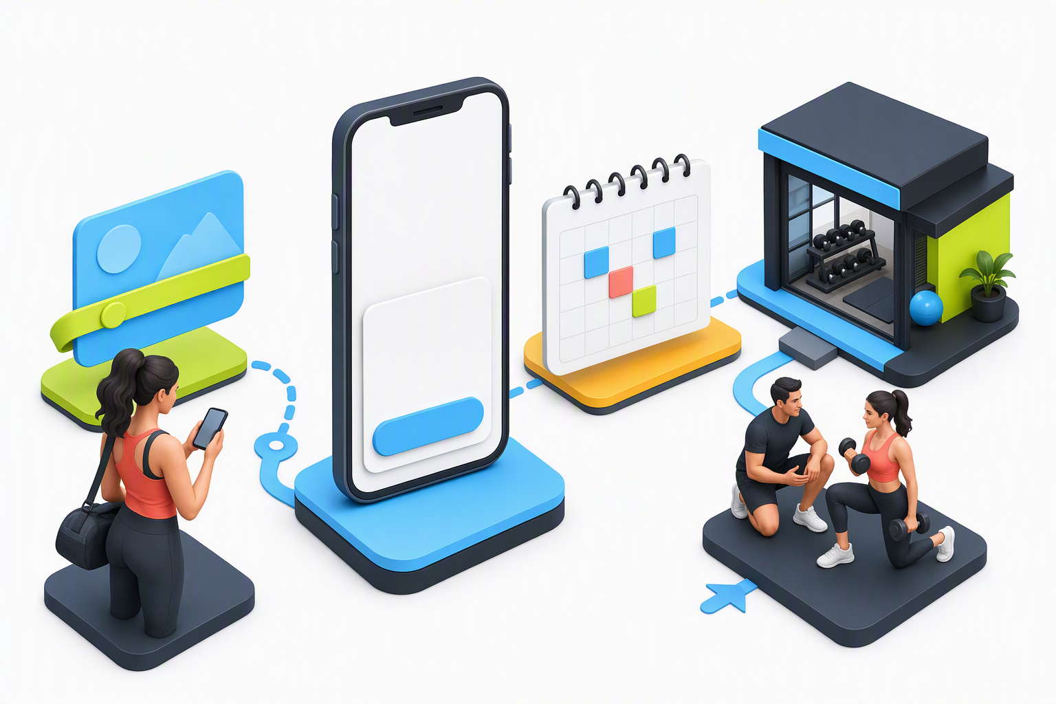 Mobile Gym Class Booking And Trial Session Journey