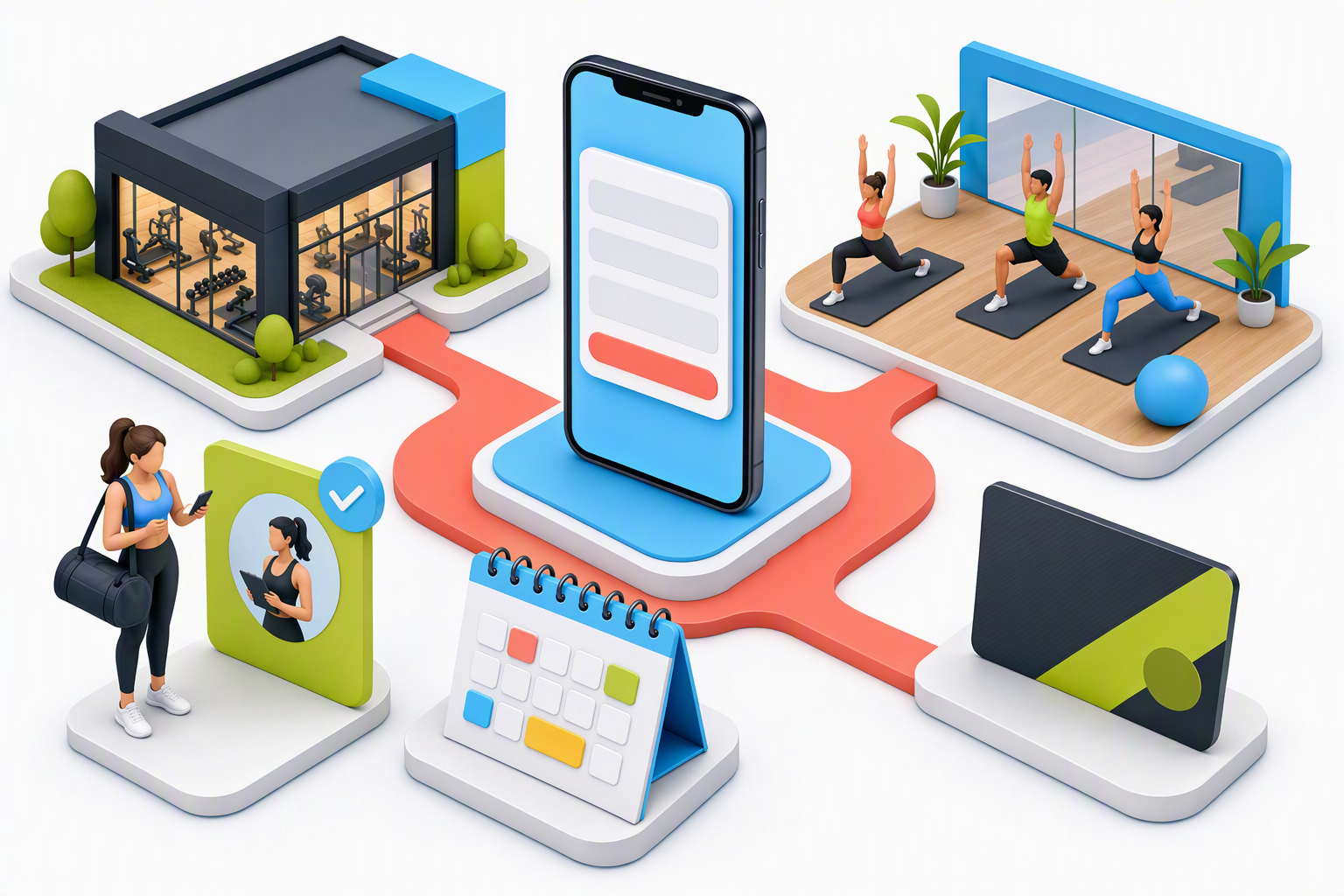 Mobile Gym Membership And Fitness Class Booking Journey
