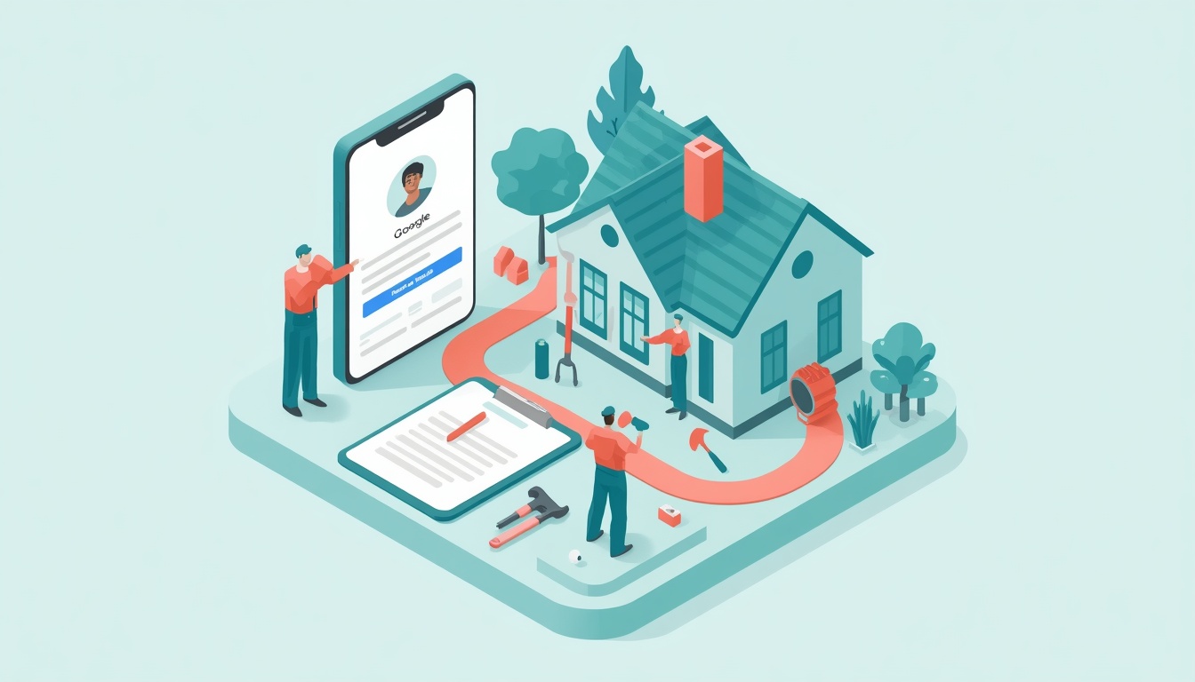 Tradesperson Google Business Profile Linked To Service And Quote Page