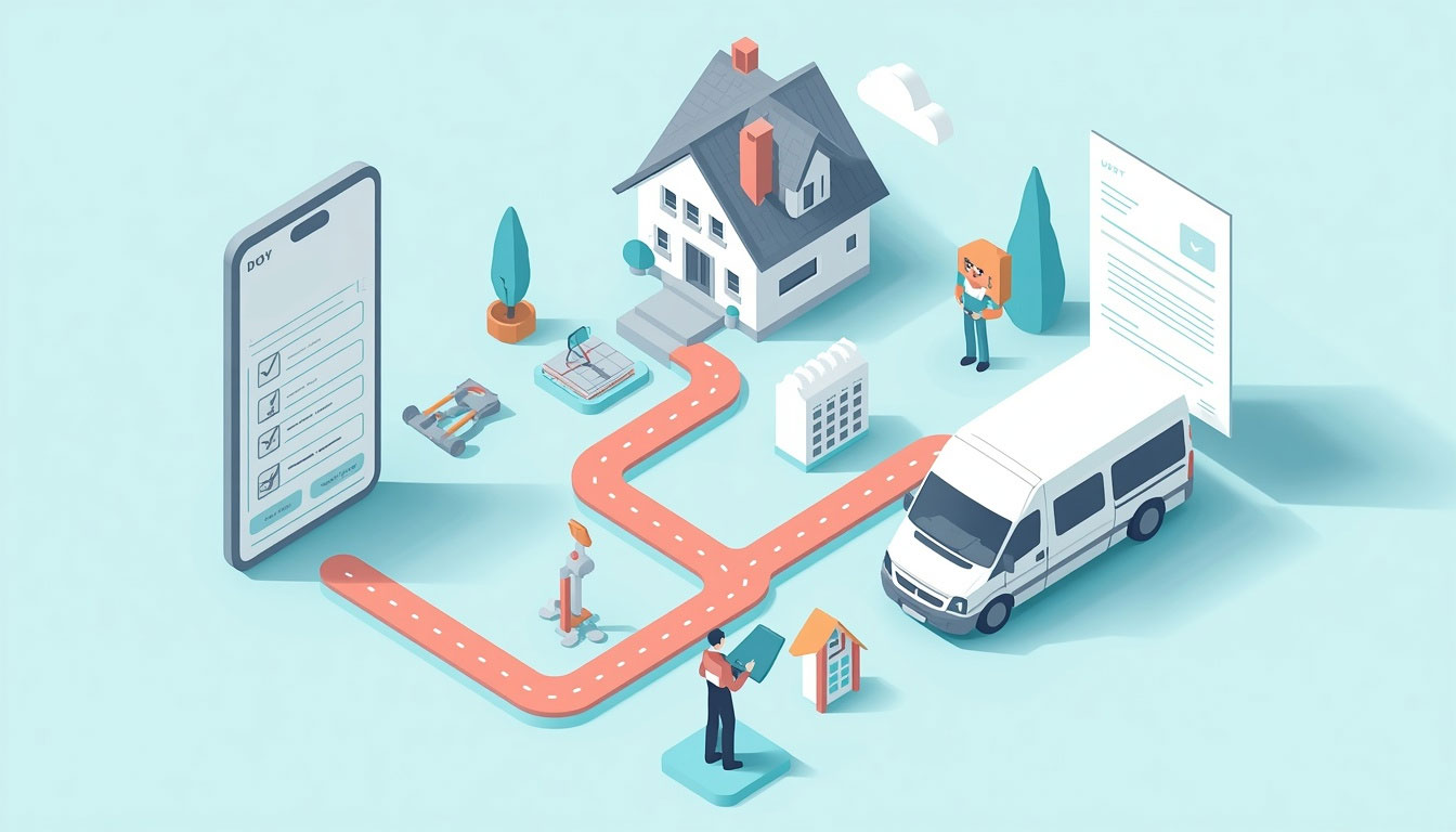 Tradesperson Service Area Page Quote Request Route